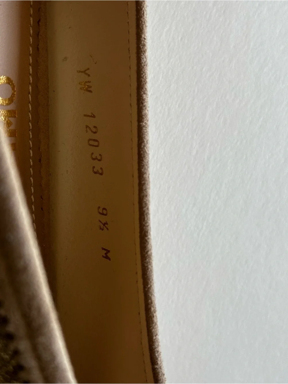 Salvatore Ferragamo Sparkly Ballet Flats Champagne Gold Glitter 9.5M‎